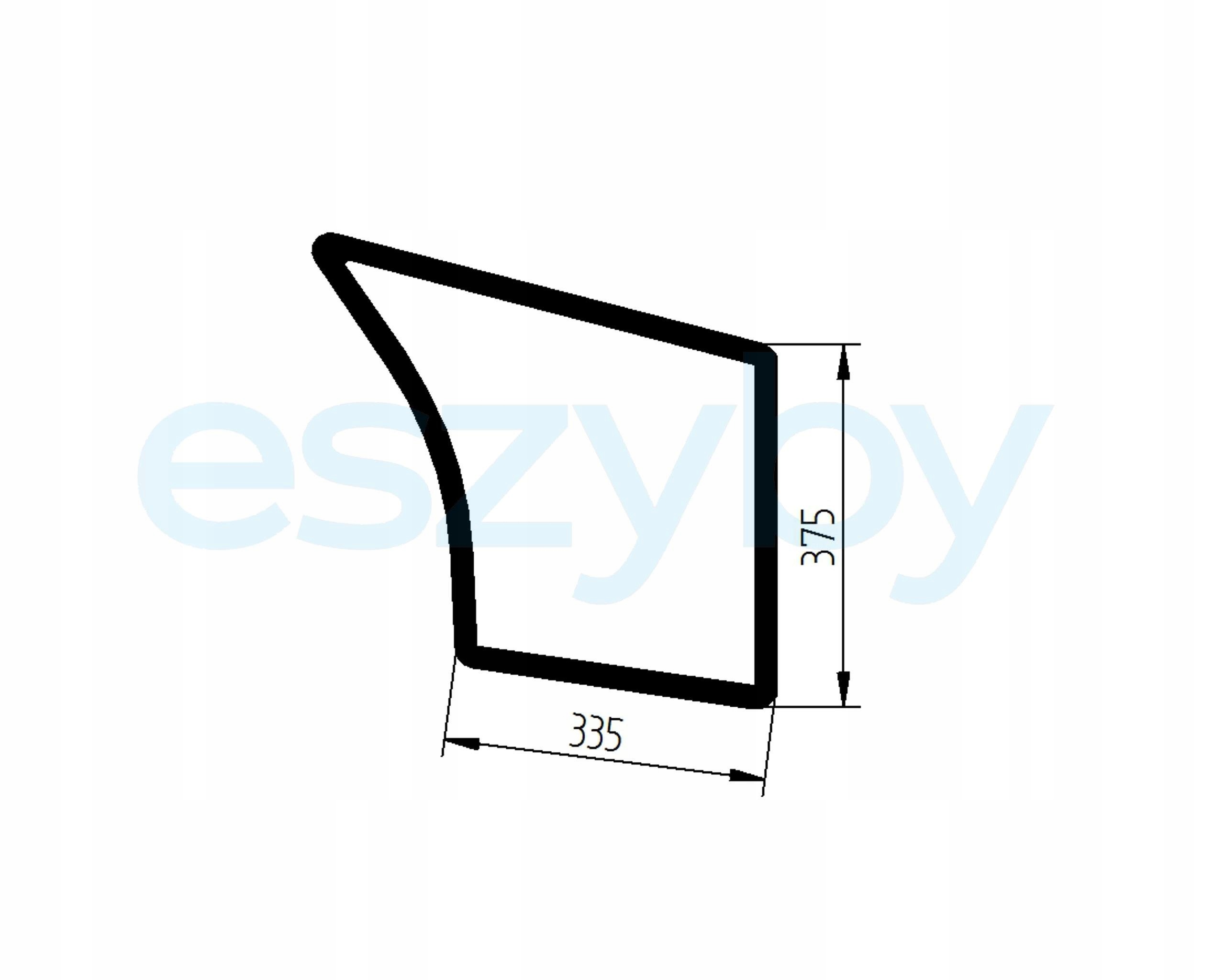 sklo minibagr Kubota boční pravé spodní