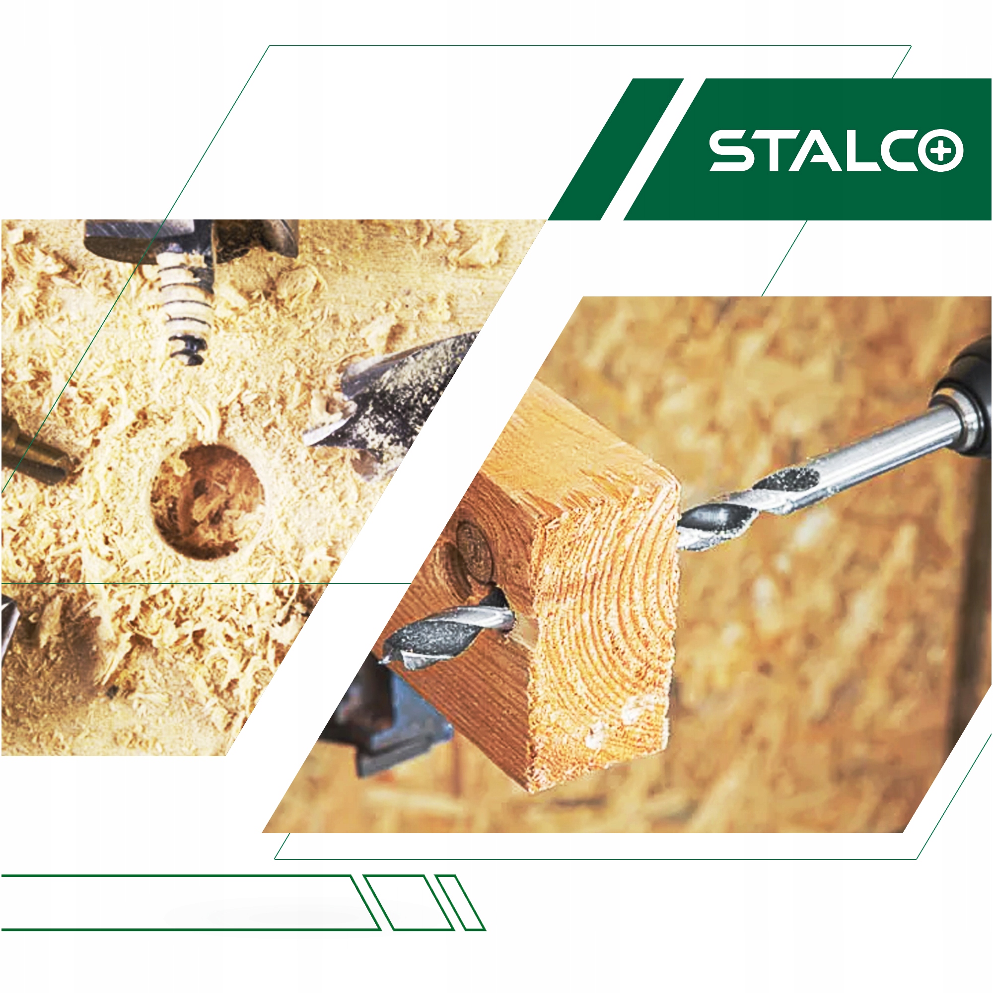 ZESTAW WIERTEŁ 7x Wiertła Drewna 4-12 mm Nawiertaki SPIRALNE DŁUGIE Płyt GK Zastosowanie do drewna