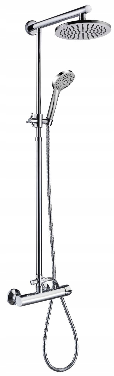 Aqbau Gallant sprchový set Premium s dešťovou baterií, chrom