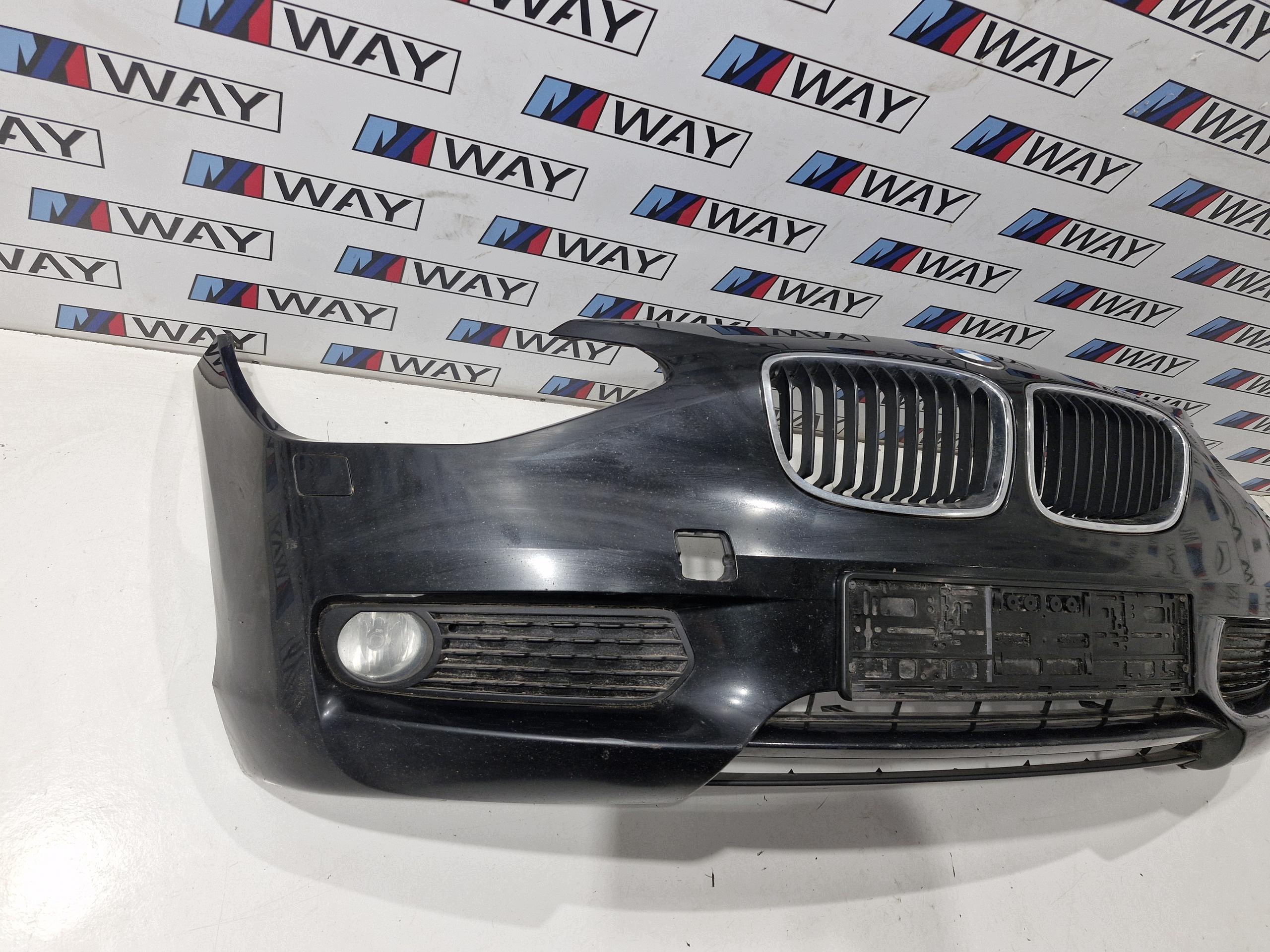 BMW F20 bumper front PRZEDLIFT 475 BLACK SAPPHIRE washers