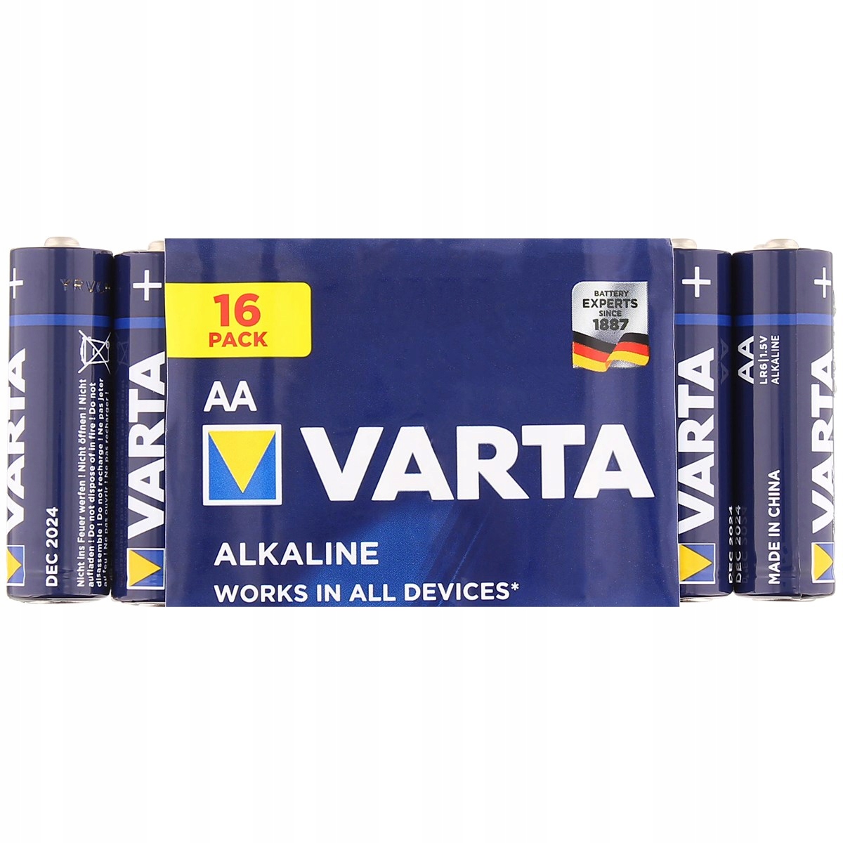 

Baterie Aa Varta 32szt Alkaliczne 1,5 volta LR6