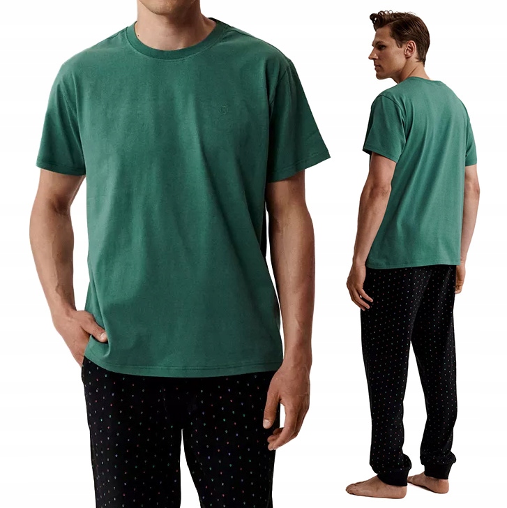 Pánské pyžamo ze 100% bavlny pyžamový komplet Atlantic NMP-388 XL