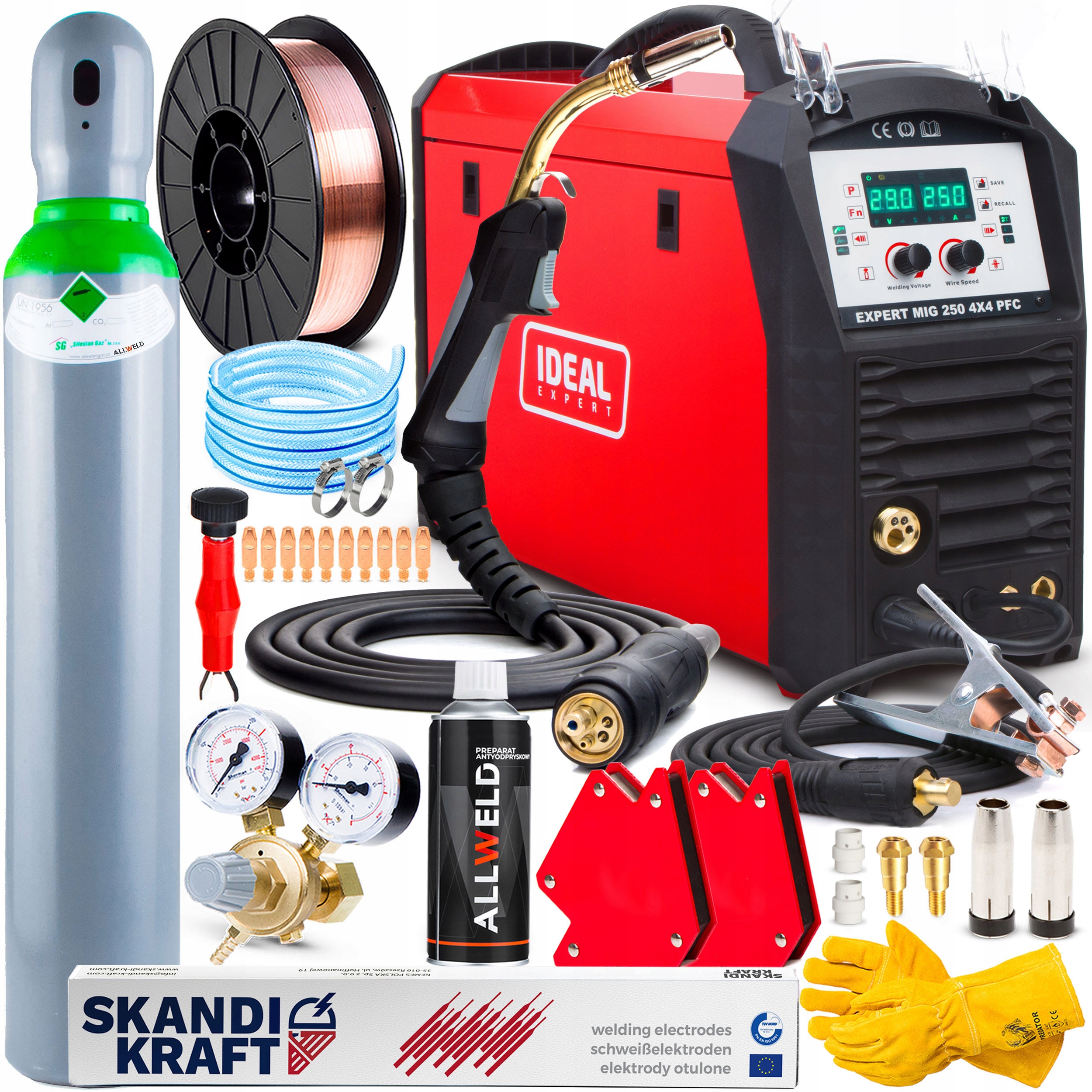 Poloautomatický Svařovací Stroj Ideal Expert Mig 250 Pfc Mig Mag Mma Tig 230V 250A