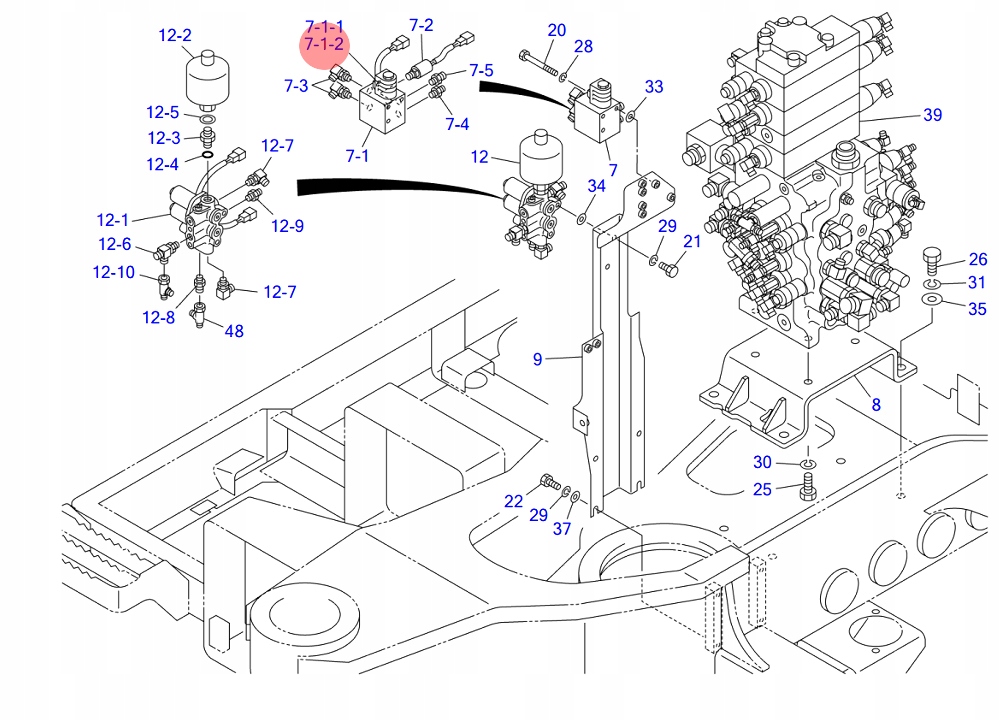 КАТУШКА КЛАПАНА 1901741403 TAKEUCHI TB1140 TB1160W