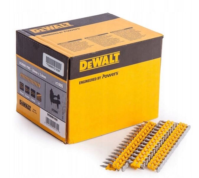 

Gwoździe Std 2,6x35mm na taśmie do DCN890 DeWALT