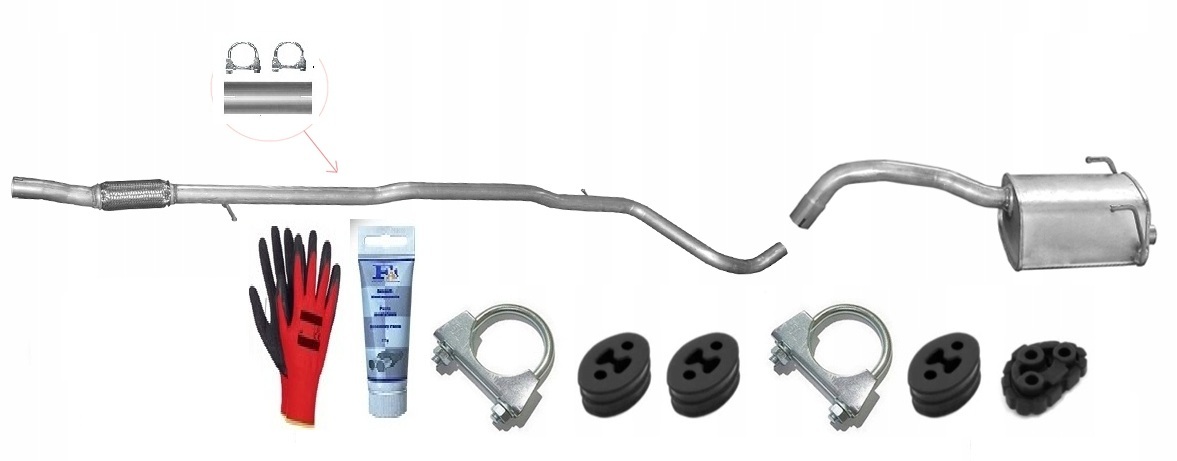 Fiat Panda II 1.3 Jtd 51 kW (10/2004-6/2005) Trubka Tlumič bonus