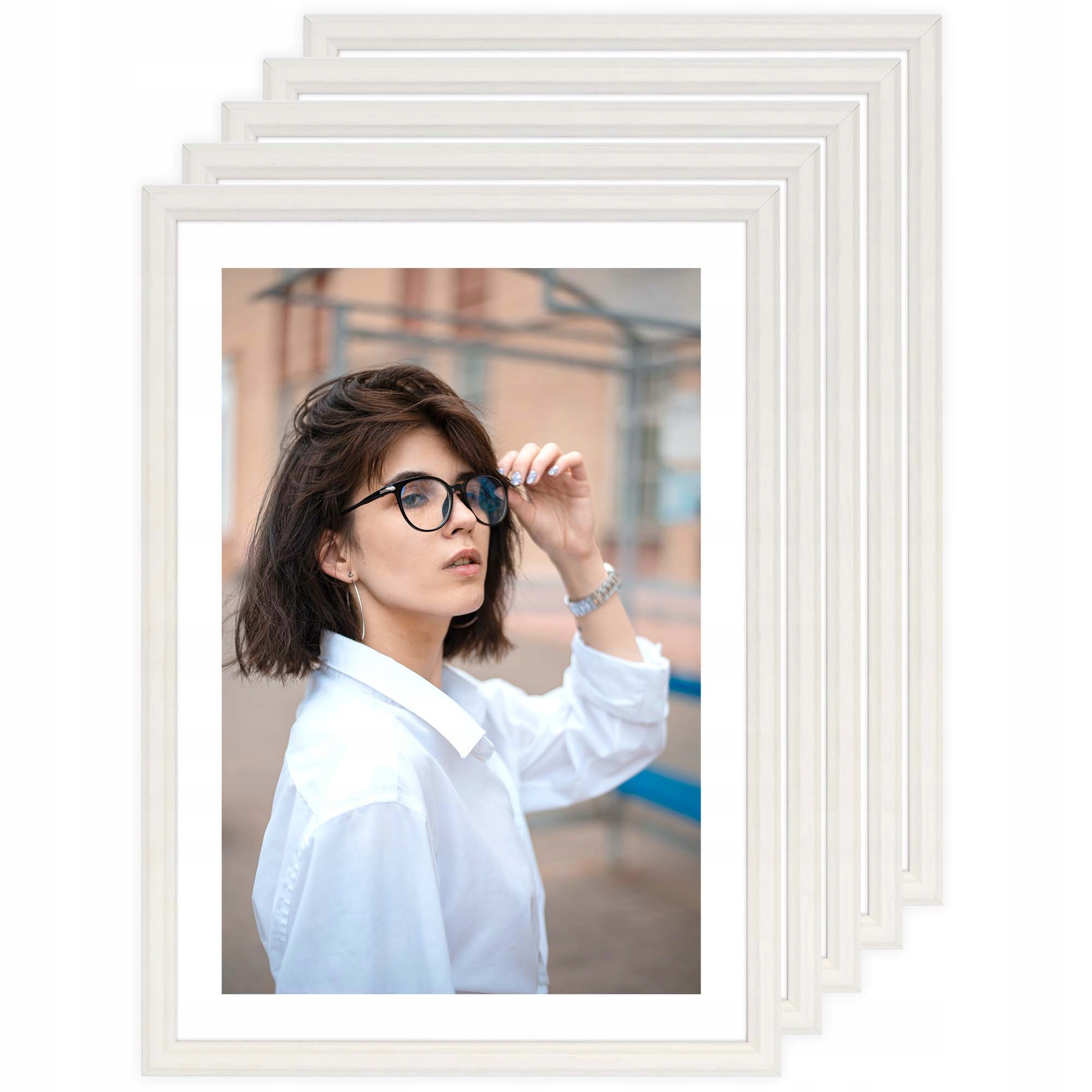 

Zestaw Ramek Drewniana Ramka Biała 5 szt 10x15