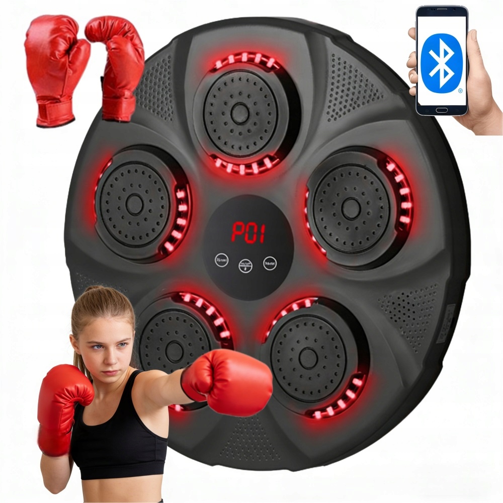 Bluetooth Boxerský Tréninkový Kotouč s Hudebními Rukavicemi jako Dárek