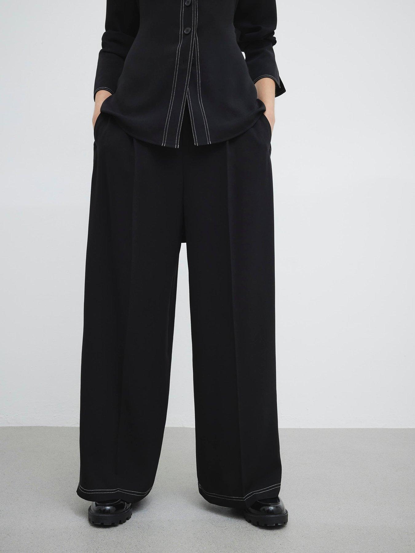 River Island Kalhoty S Kontrastním Prošíváním 42