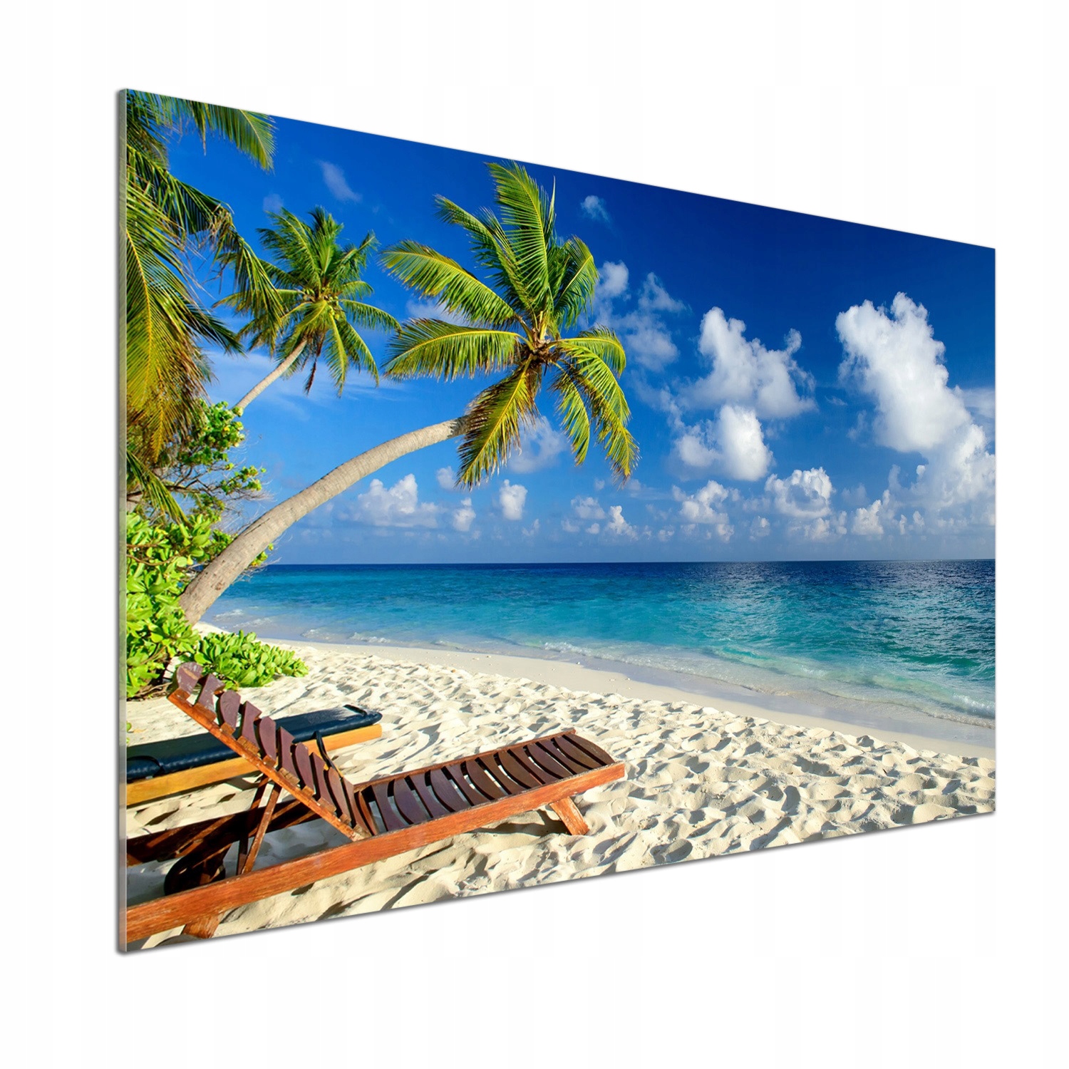 Panel do kuchyne Tropická pláž 100 x 70 cm Lepidlo