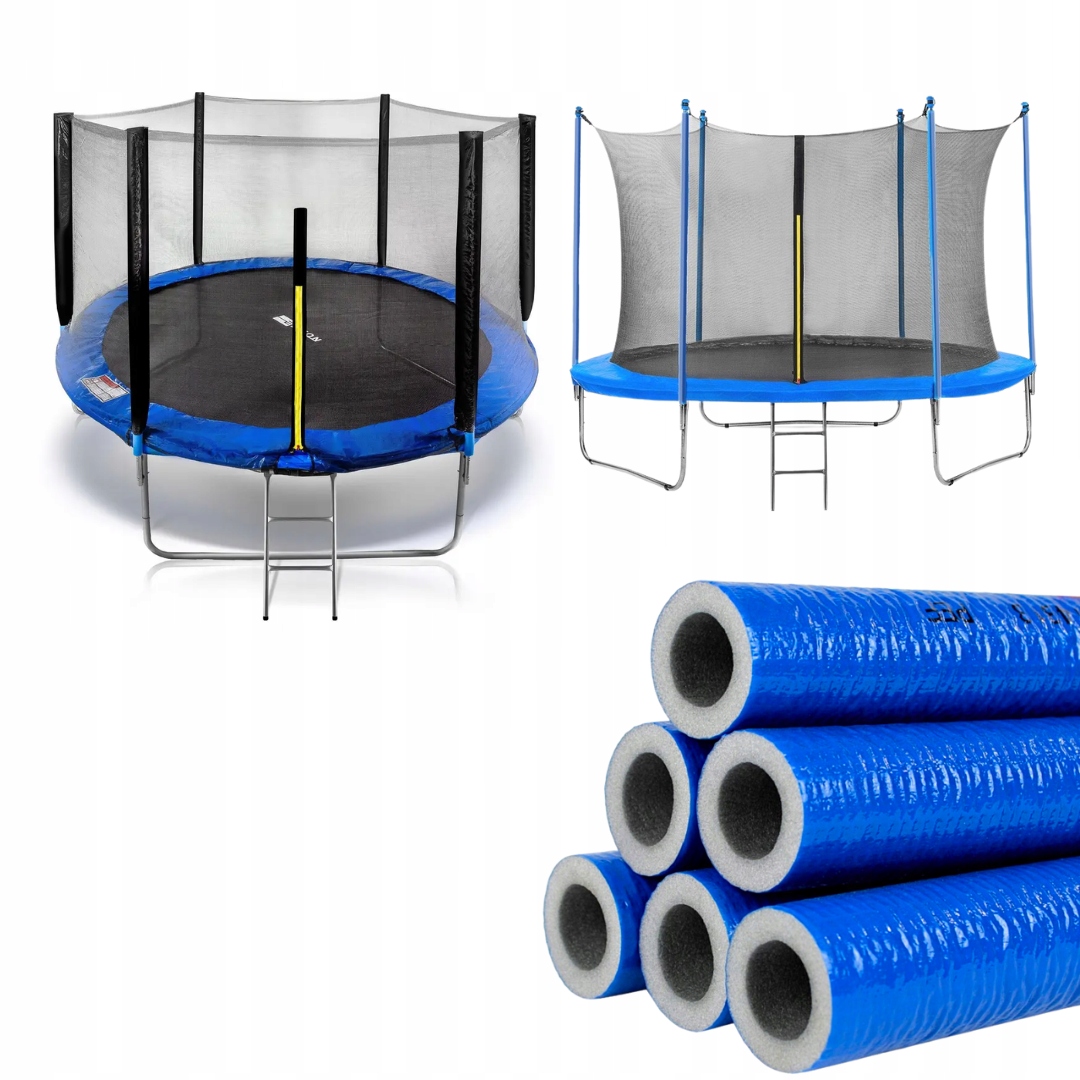 6x OSŁONA OTULINA NA SŁUPKI SPRĘŻYNY RURY TRAMPOLINY PIANKA POWLEKANA