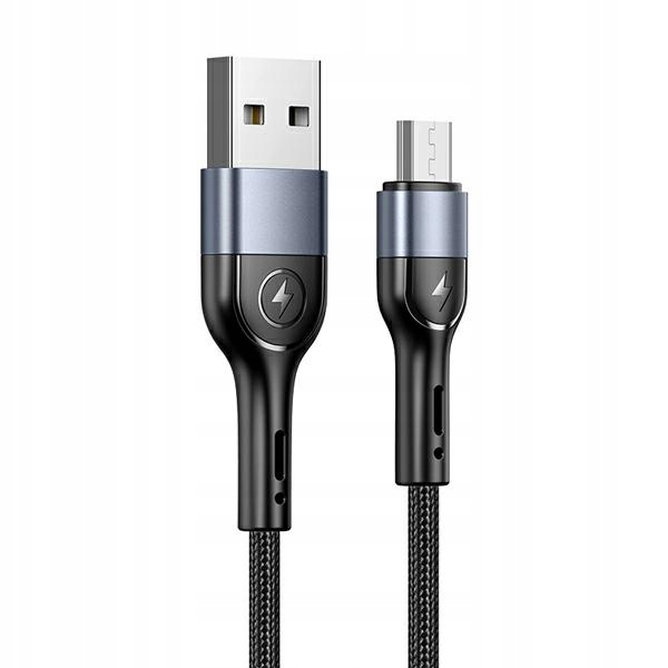 

Usams Kabel pleciony 2A micro Usb czarny 1 metr