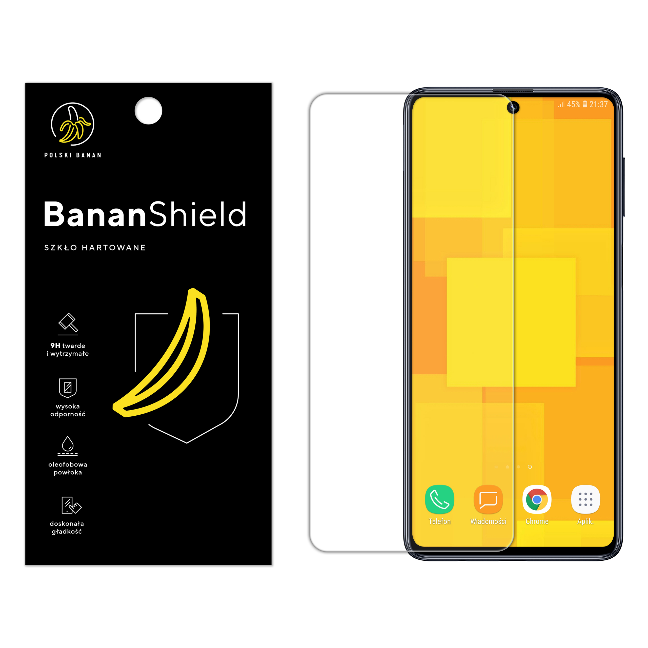 

Szkło Hartowane Polski Banan 9H do Samsung M51