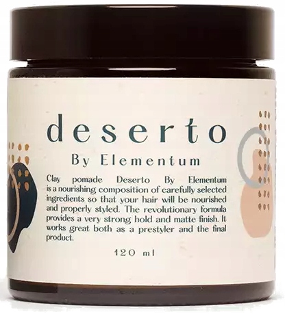 By Elementum Deserto Glinka pomada do włosów 120ml Marka inna marka