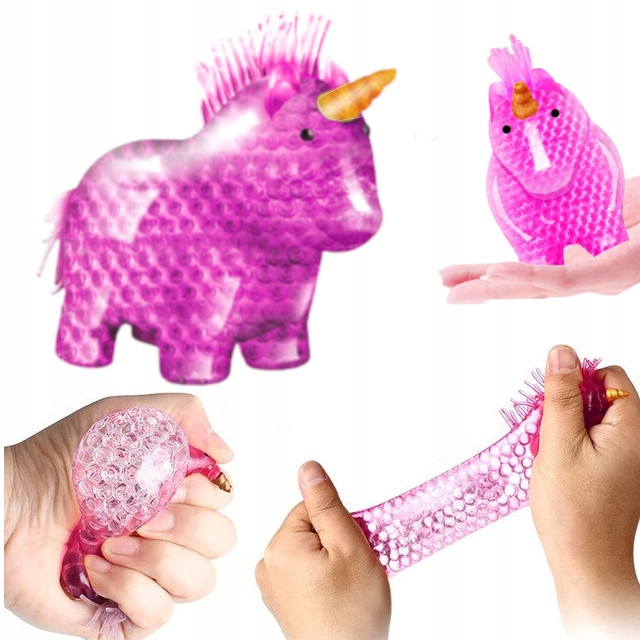 

Gniotek Antystresowy Zabawka Z Kulkami Jednorożec