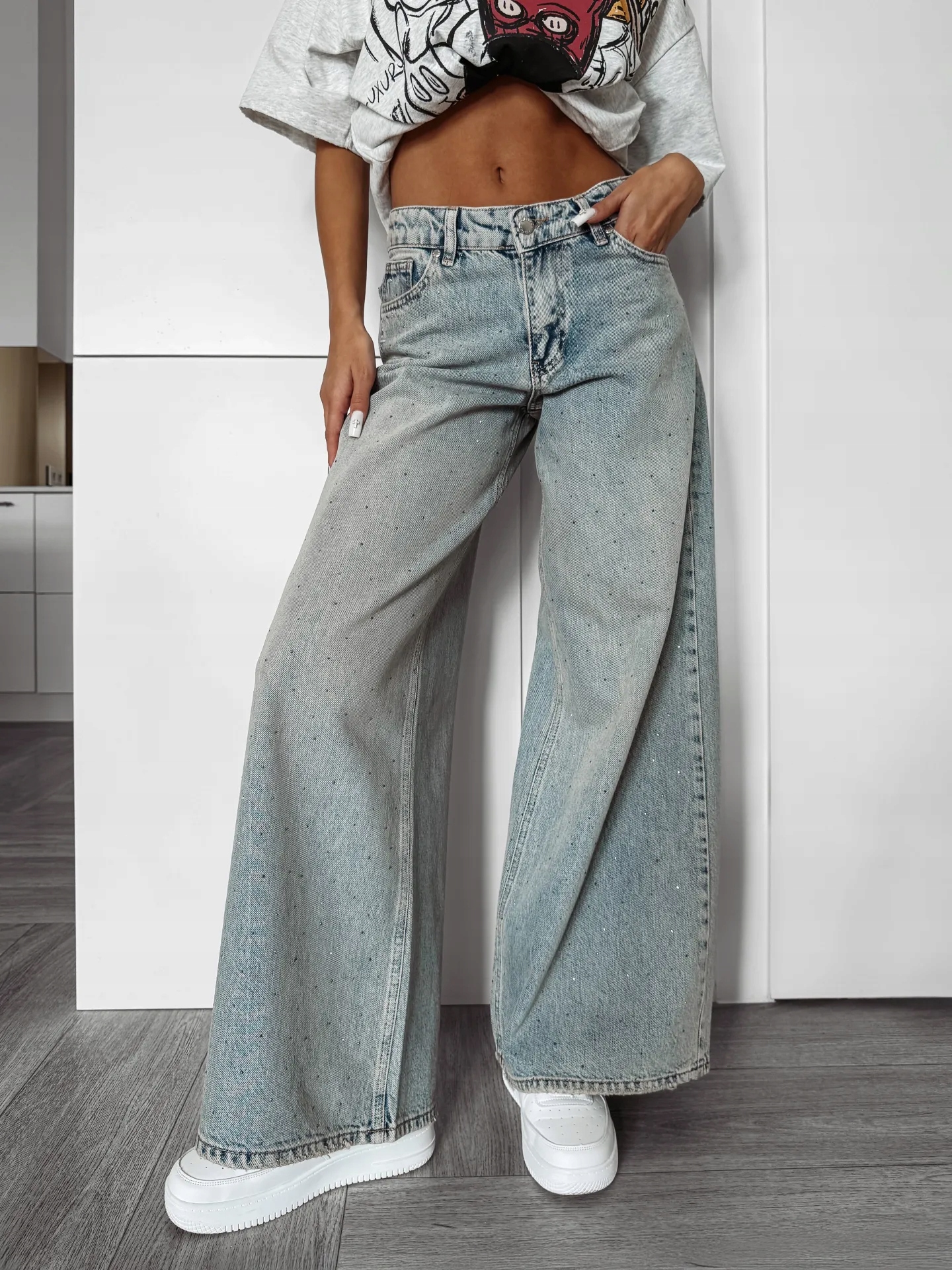 Dámské Džínové Kalhoty Fasolita O La Voga, Modrá Barva