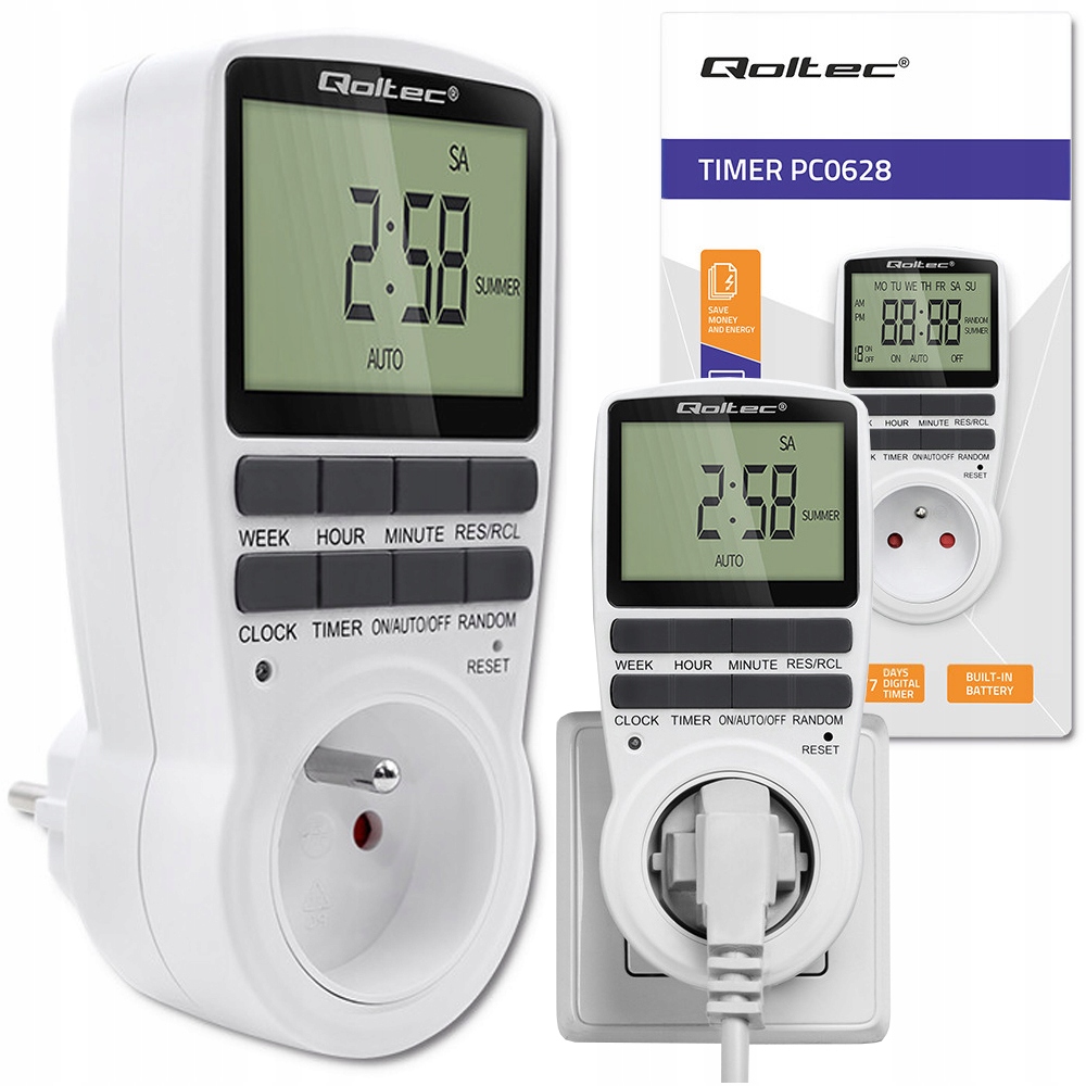 PROGRAMATOR CZASOWY WŁĄCZNIK WYŁĄCZNIK PRĄDU LCD