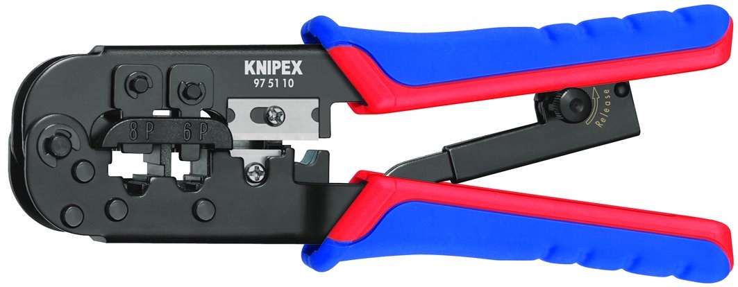Knipex Lisovací kleště pro konektory Western, 190mm 975110
