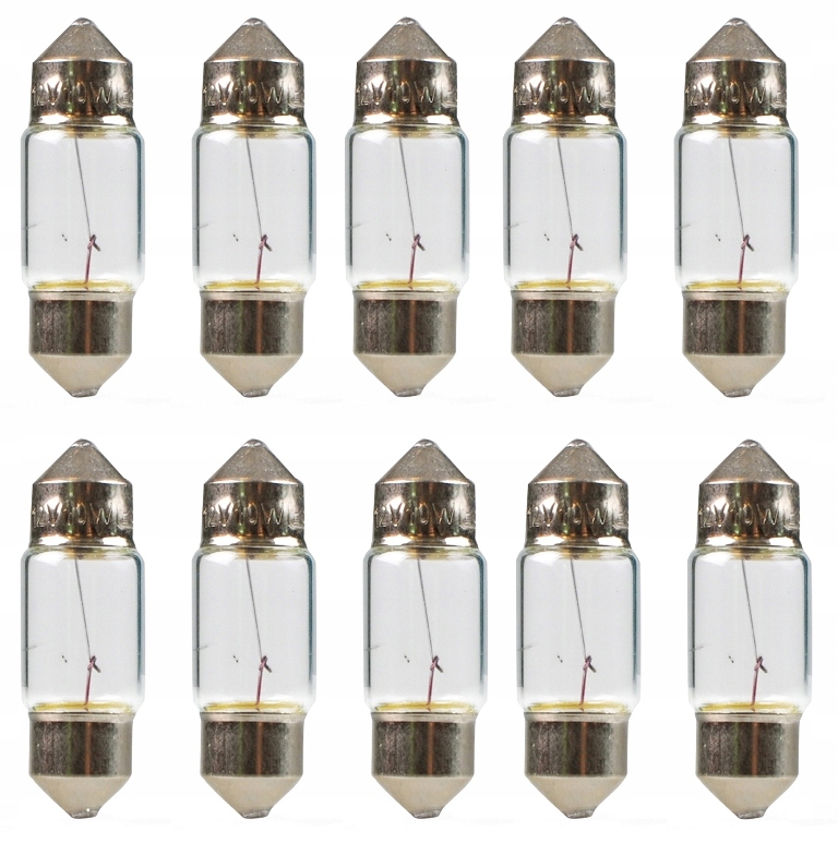 

Żarówka 10W 12V Rurka 11x31mm Sufitowa 10 sztuk