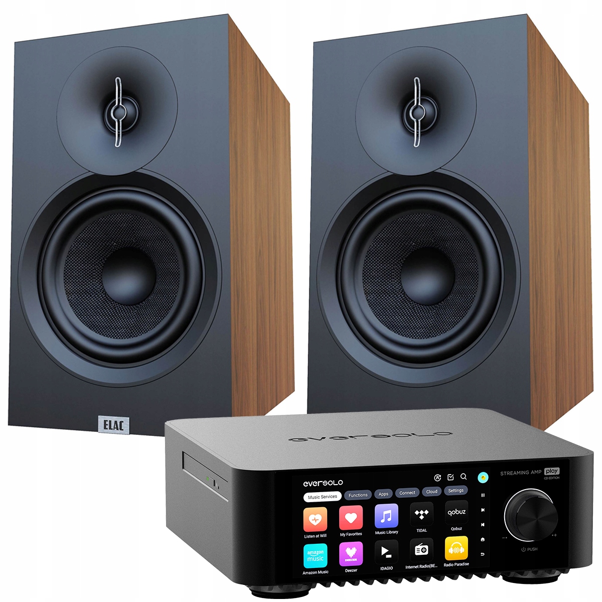 Elac Debut 3.0 B6.3 EverSolo Play CD Stereo Streaming Wi-Fi Zosilňovač