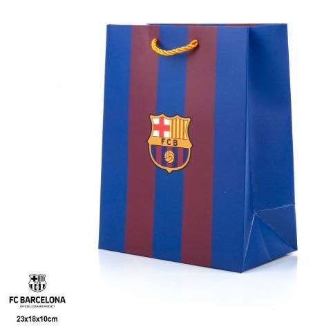 Fc Barcelona Piłka Nożna La Liga torebka prezentowa 23x18x10 cm