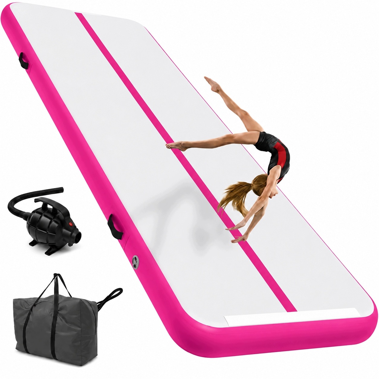 Matrace Akrobatická Podložka Airtrack Skládací 400X100X20