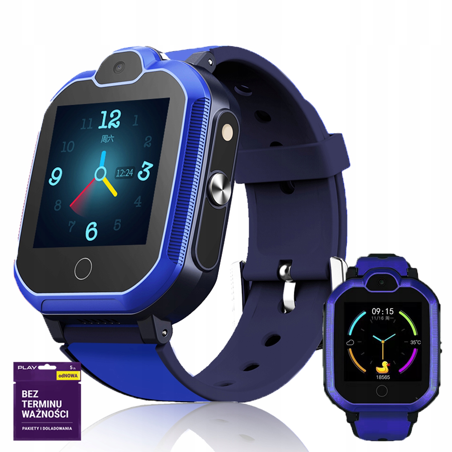 

Smartwatch Dla Dzieci IP68 Gps 4G VideoCall Pl T3