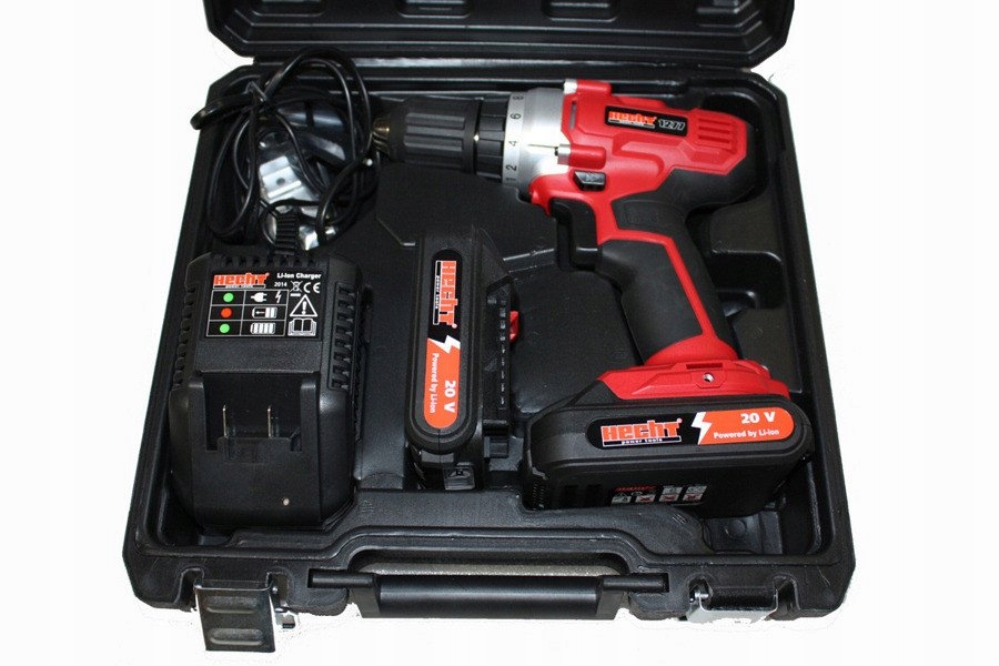 WIERTARKO WKRĘTARKA WKRĘTAK ZAKRĘTARKA AKUMULATOROWA HECHT 1277 20 V 2 AH EAN (GTIN) 8595614984188