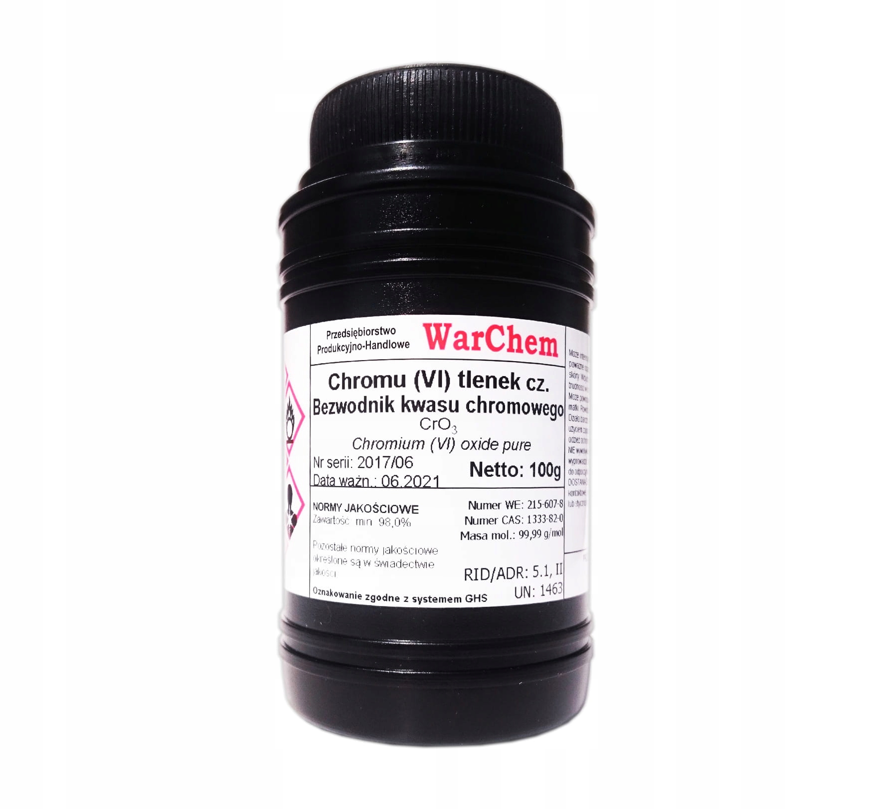 

Bezwodnik Chromowy czysty 100g Warchem