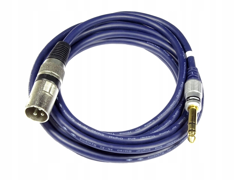 

Przyłącze wtyk duży Jack 6.3 Stereo wtyk Xlr 1,5m