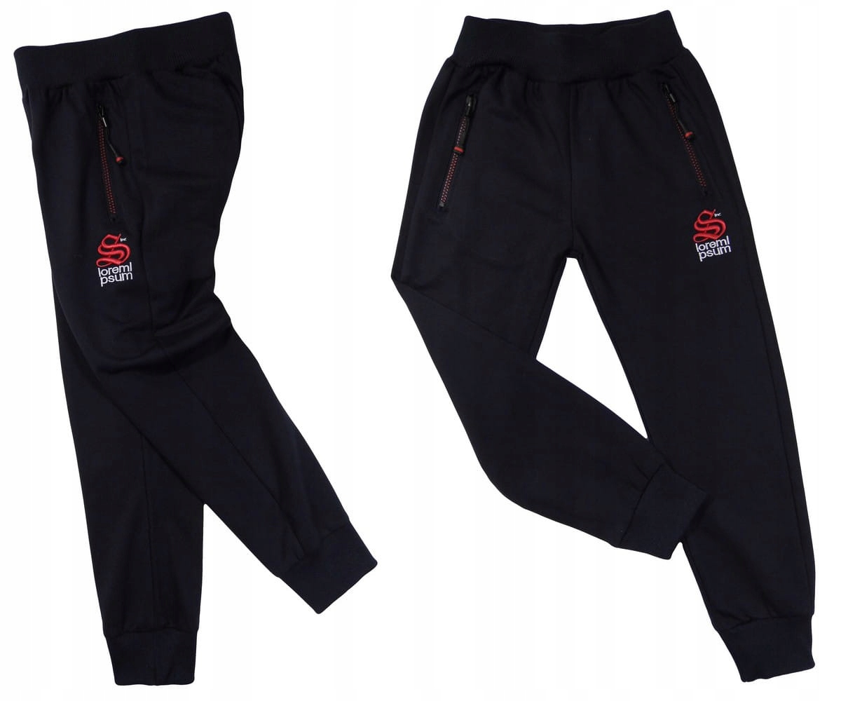 SPODNIE dresowe suwaki 2912 POWER 8A fluo