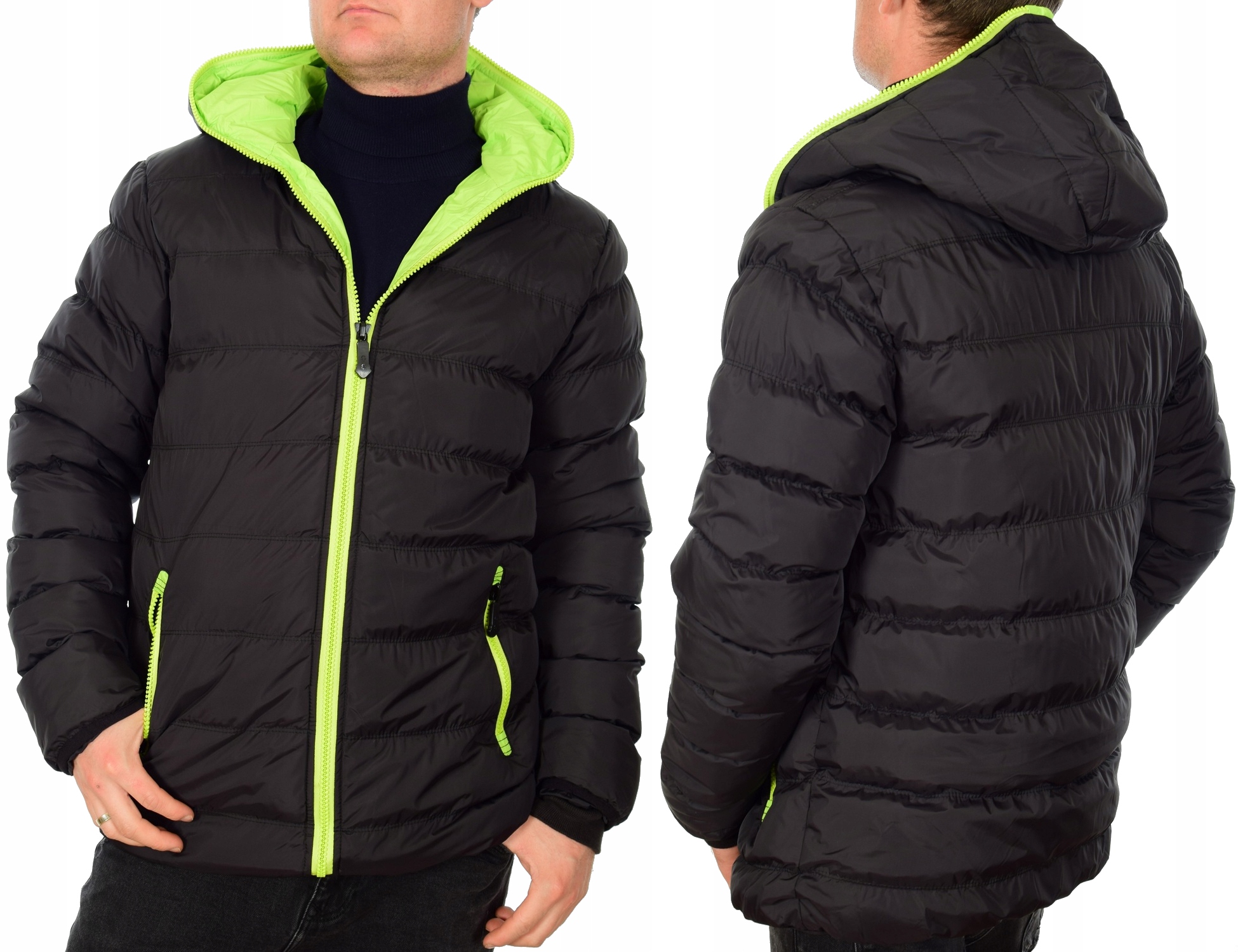 Zimní Bunda AH5945MZ Zateplená Péřová XXL