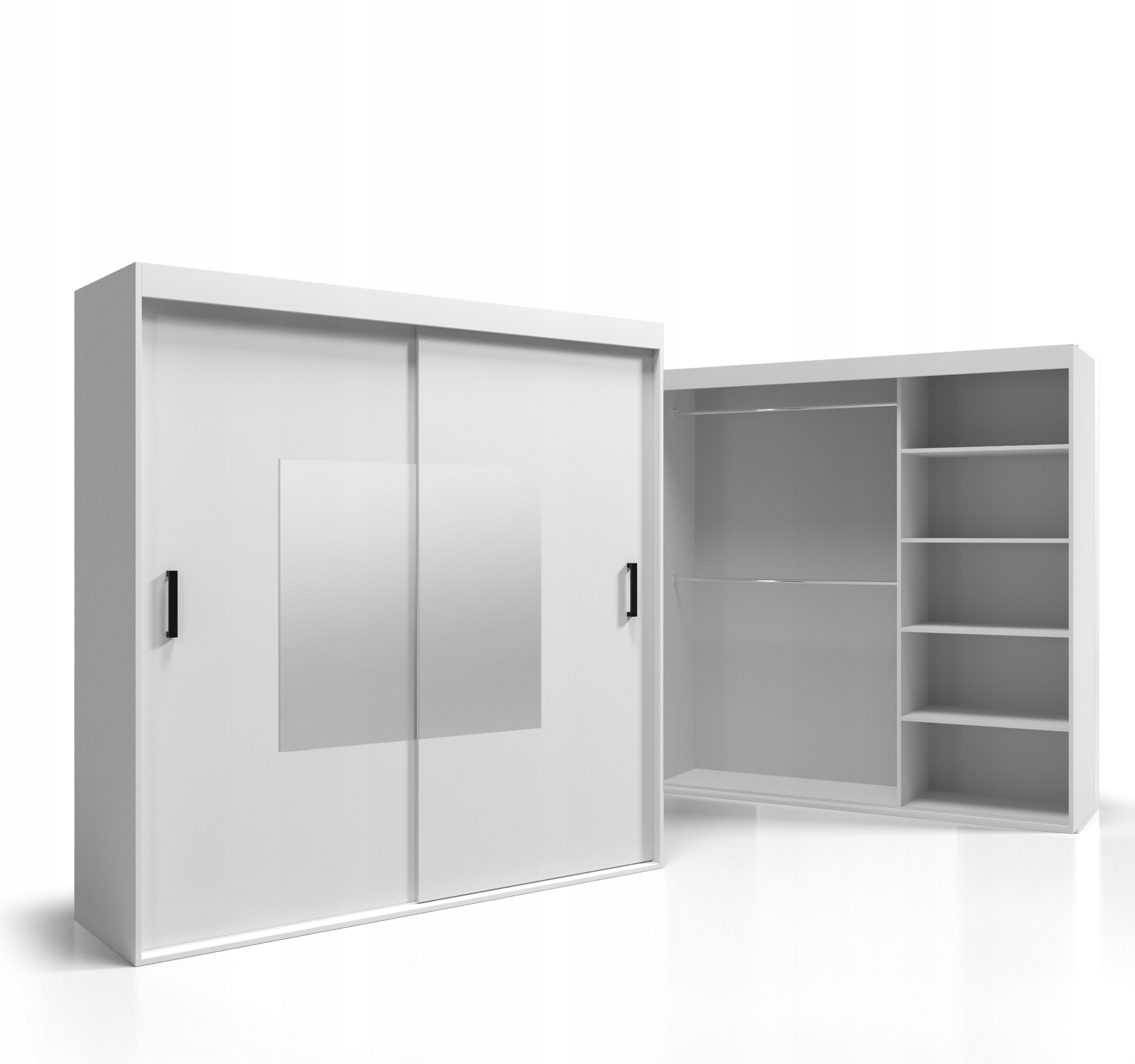 Skříň Posuvné dveře 120x255 Deska 18 mm Zrcadlo VSZ42 O-sofa