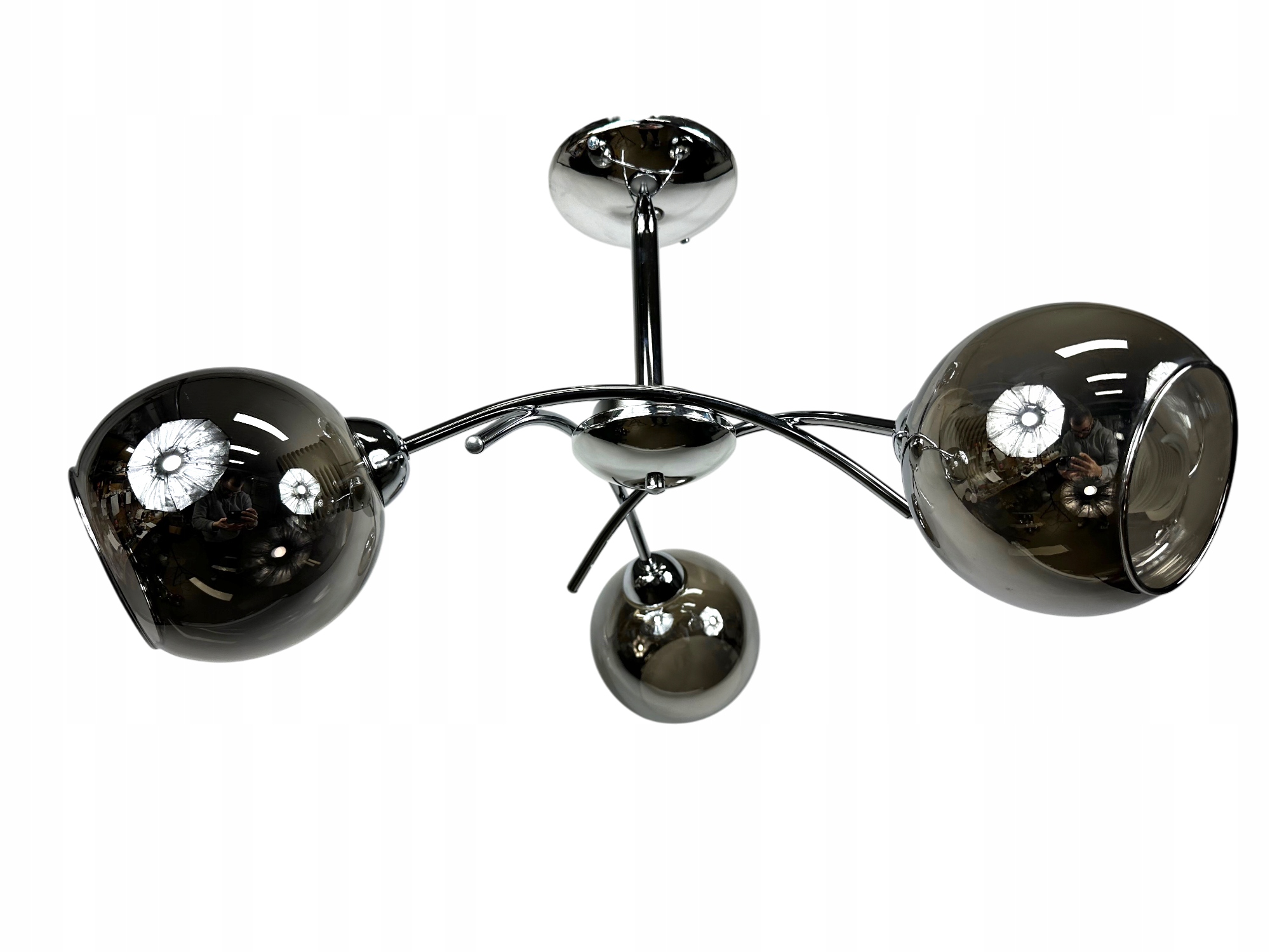Euro-lamp Stropná lampa Elegant 3 chróm, chrómové tienidlo, otvorená guľa, Výrobca
