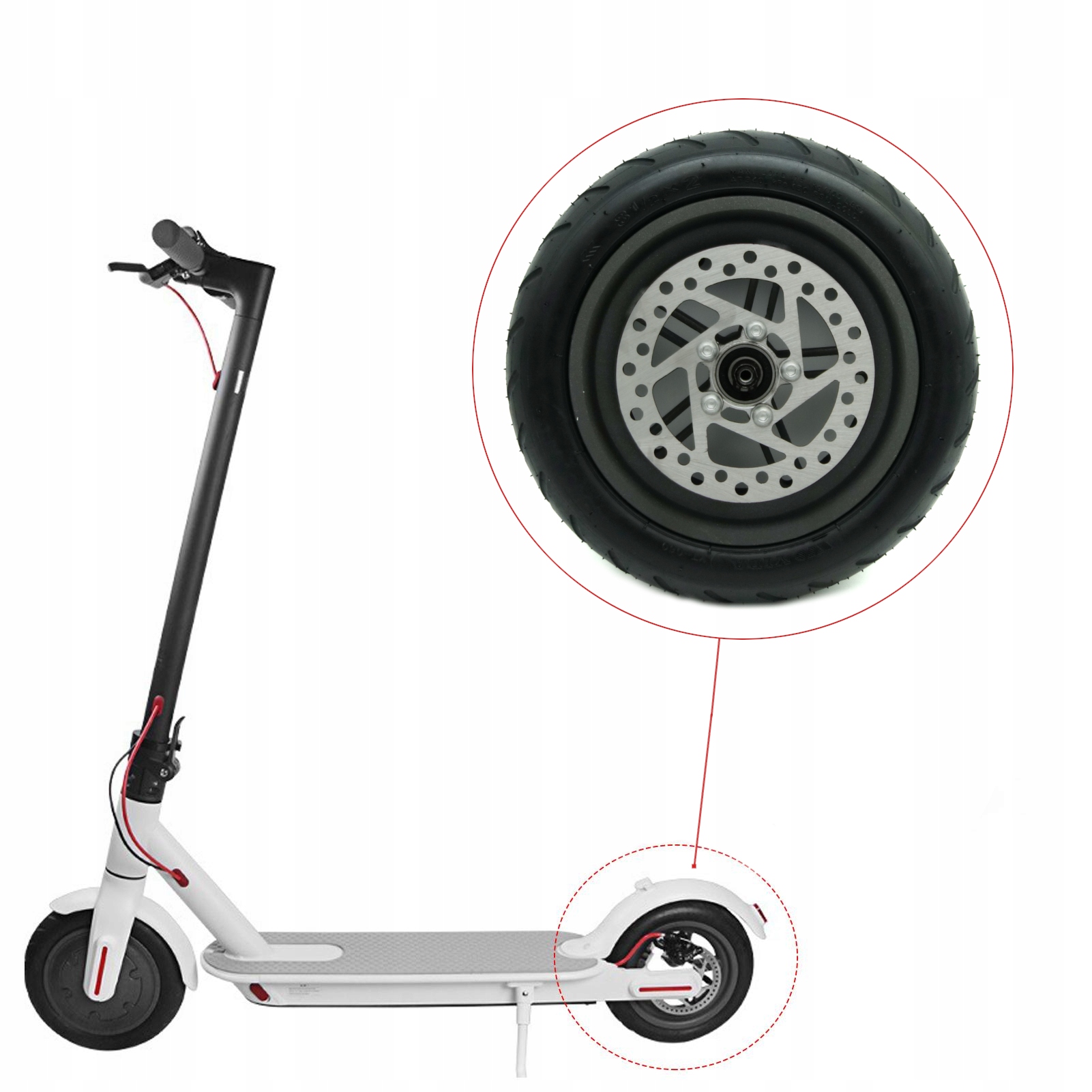 Set Pneumatika 8,5x2 Ráfek a kotouč 120 mm pro Xiaomi M365 Pro Pro 2