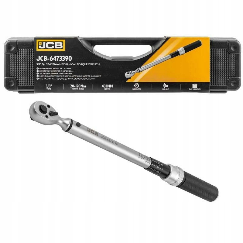Jcb momentový kľúč 3/8" 20-120 Nm