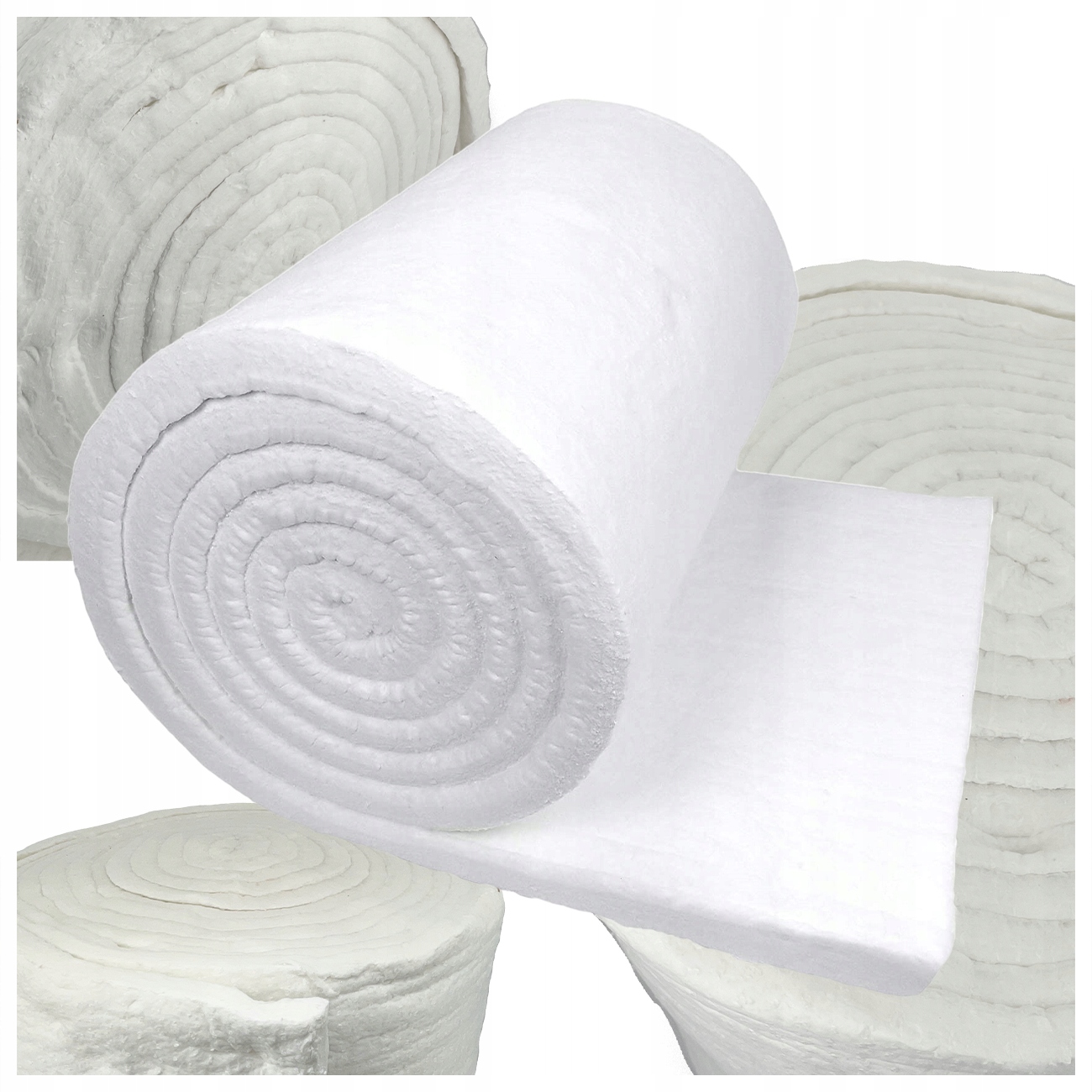 WEŁNA CERAMICZNA WYSOKOTEMPERATUROWA 50 X 61CM O GRUBOŚCI 50 MM