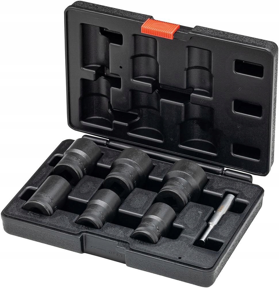 Sada skrutkovačov na skrutky so špirálovou drážkou 1/2" s vyrážačom 21-32 mm