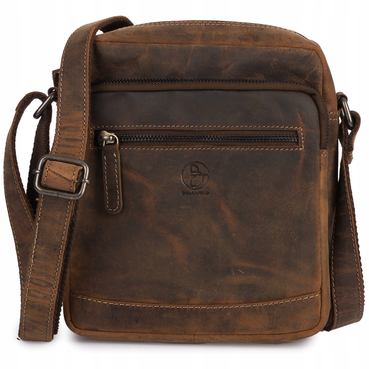 Tmavě hnědá kožená taška Amadeo IV