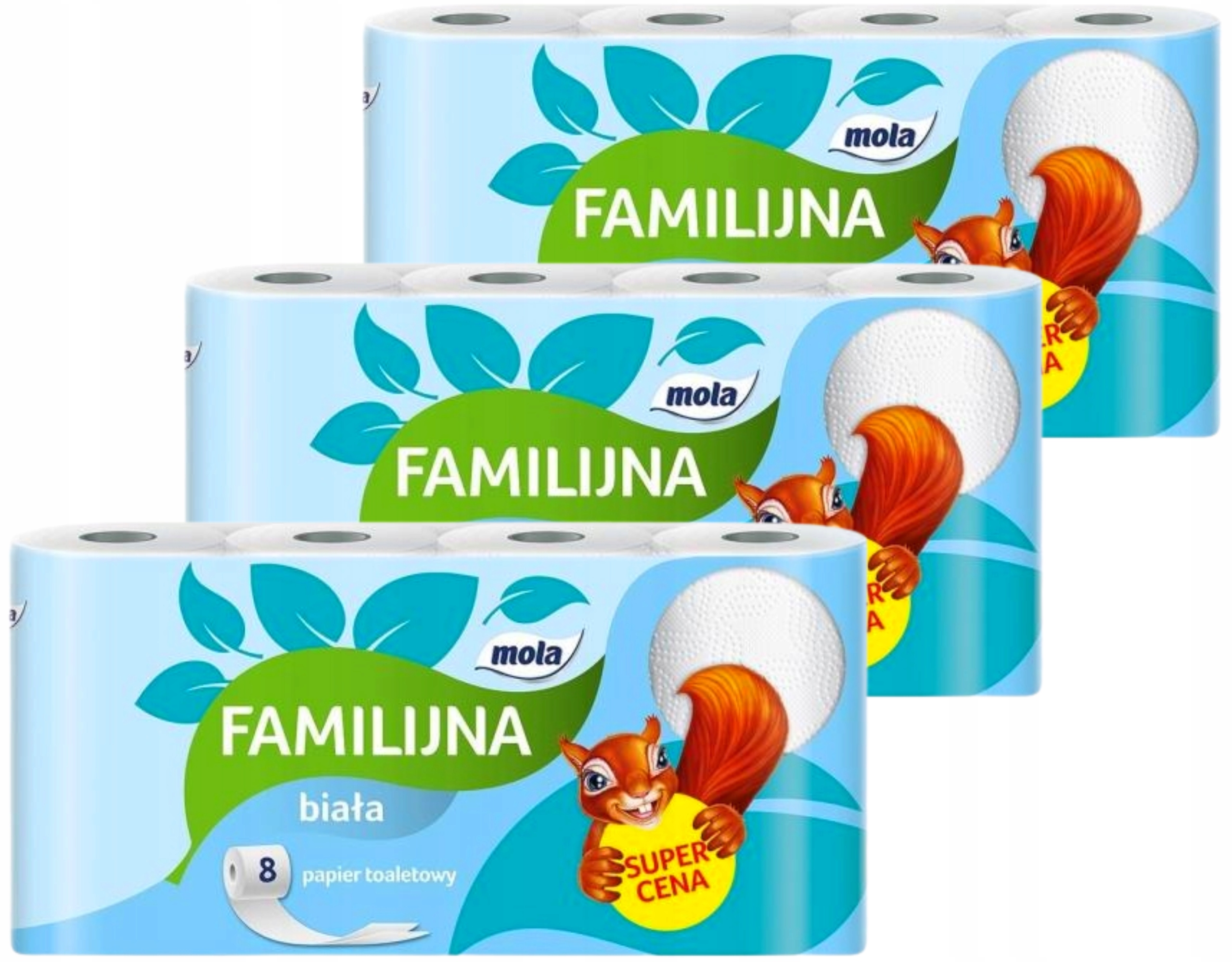

Papier Toaletowy Mola Familijna Biała 24 Rolki