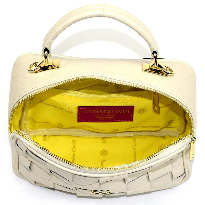 TOREBKA MASSIMO CONTTI SKÓRA PLECIONA TURKUS 888D Płeć kobieta