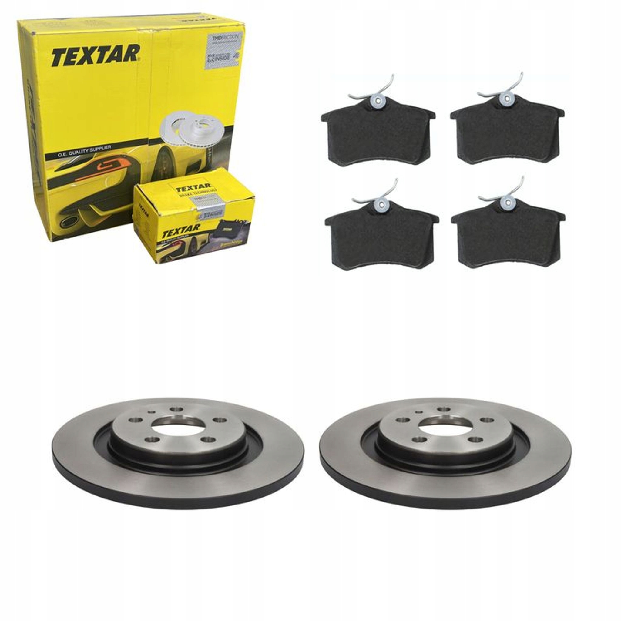 2× textar 92118203 тормозной диск тормозные колодки зад 2355402