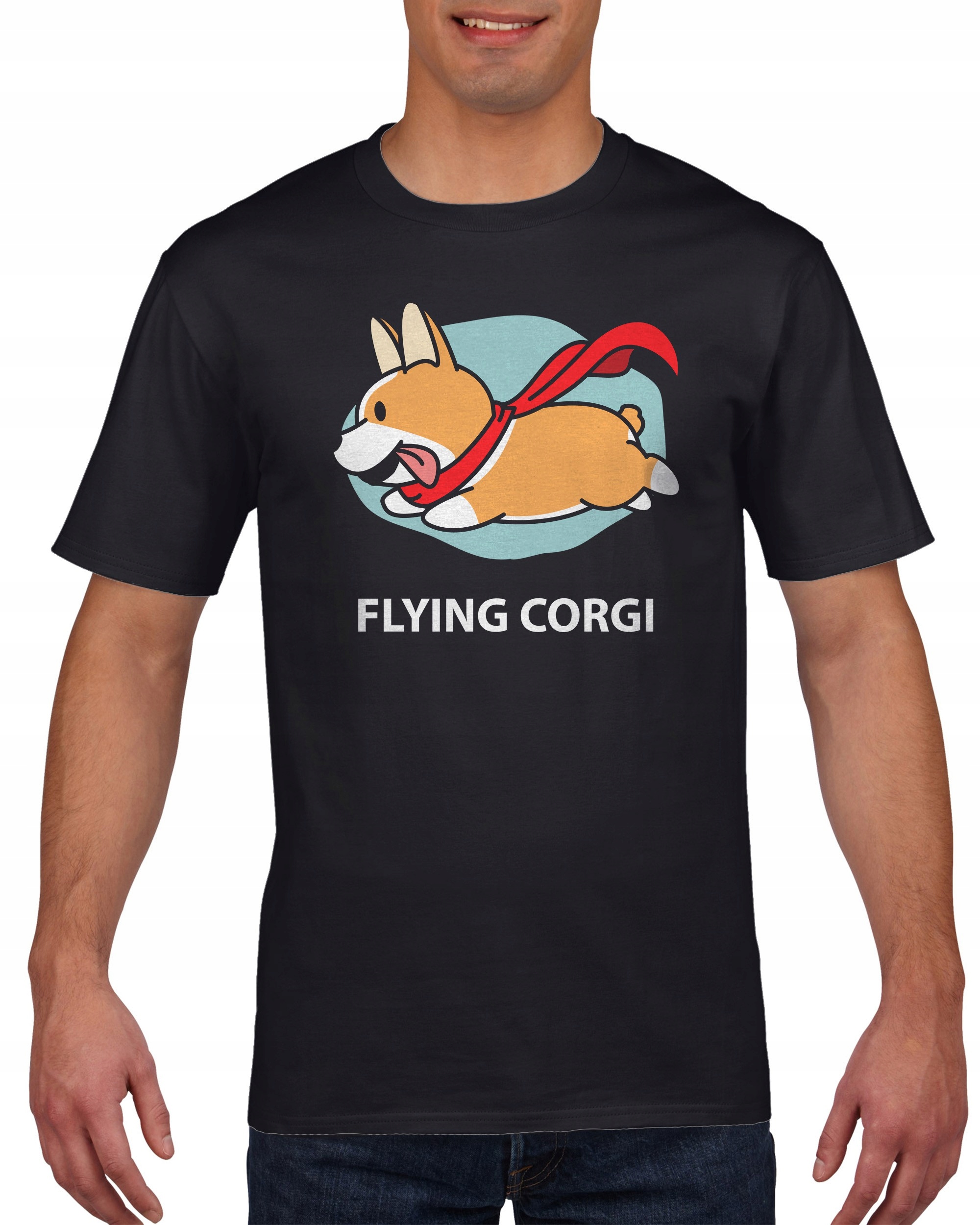

Koszulka męska Latajcy Corgi c M