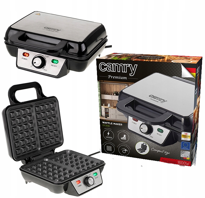 Vaflovač XXL 2 Vaflovače Kompaktní regulace Camry Cr 3046 1600W