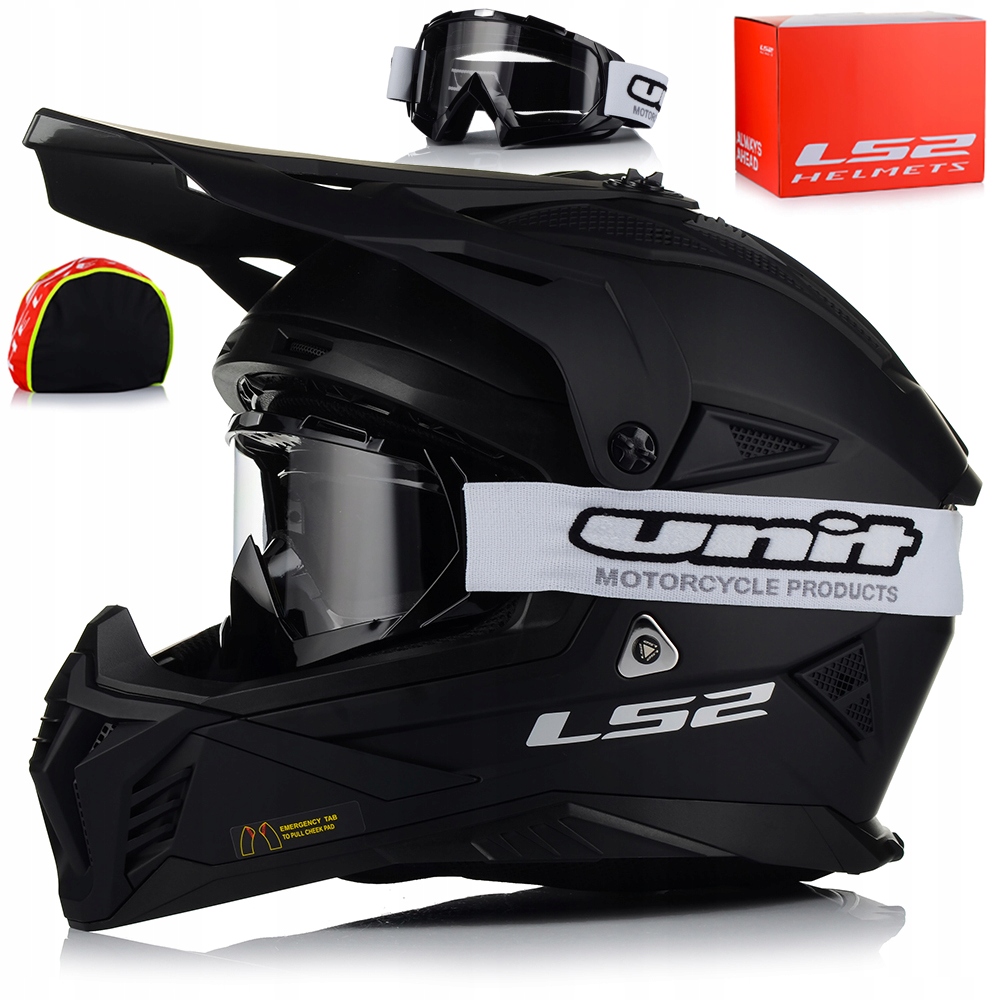 Motocyklová Prilba LS2 MX708 Fast II Okuliare Lehký Enduro Cross Štvorkolka Atv