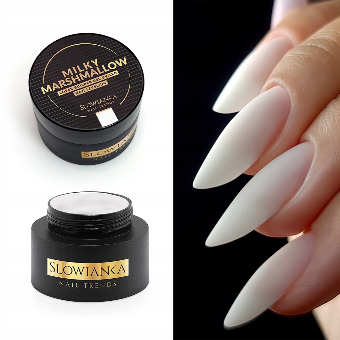 Krycí Gel Milky Marshmallow nevyrovnávací Slowianka Nail Trends 50g