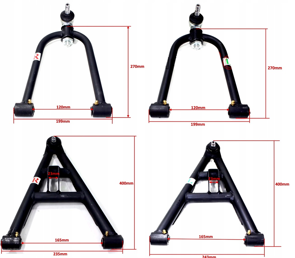 4x WAHACZ PRZÓD PRZEDNI Quad ATV Bashan 200/250cc