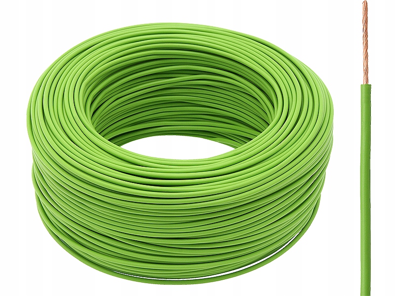 

Przewód kabel elektryczny Lgy 1x2,5mm zielony 1m