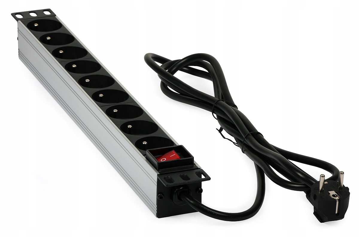 

Listwa z wyłącznikiem Rack 9 gniazd PD-9W/1.6m
