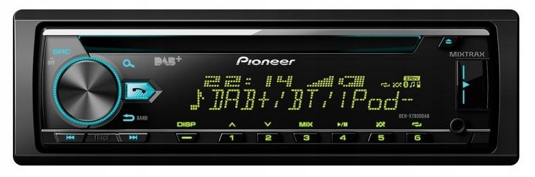 Pioneer DEH-X7800DAB autorádio CD MP3 Usb Bluetooth Dab+ VarioColor